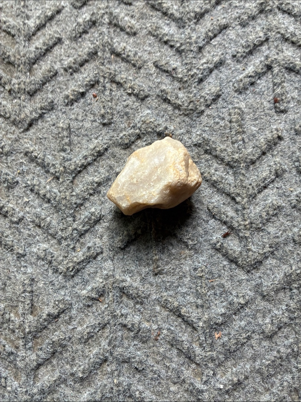 Polished Cream Quartz Stone - Natural Decorative Nugget - Picture 6 of 7